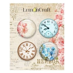 4 badges métal décoration embelissement scrapbooking Lemoncraft SENCE AND SENSIBILITY 04