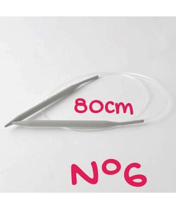 Aiguilles à tricoter circulaires Aluminium 2mm à 10mm X 80 cm - Rico Design taille n°6