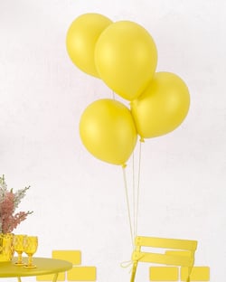 Ballon Ø 30cm - lot de 10 - jaune