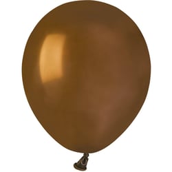 50 Ballons Marron Mat Ø13cm