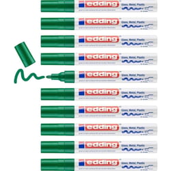 Lot de 10 marqueurs peinture brillante - EDDING - Vert - Pointe 2-4 mm