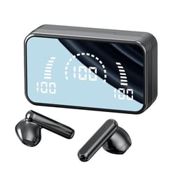 Ecouteurs Bluetooth Sans Fil Stéréo Avec Compartiment De Charge Puissant Blanc Noir YONIS