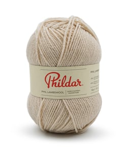 Pelote de laine d'Agneau à tricoter Phil Lambswool - Phildar Grege Marron