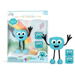 Personnage Blair bleu et 2 cubes lumineux Glo Pals