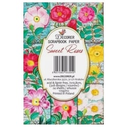 24 mini papiers fantaisis image 7 x 10,8 cm DECORER SWEET ROSES