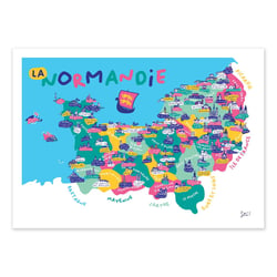 Affiche 50 x 70 cm -  Normandie - Sté!