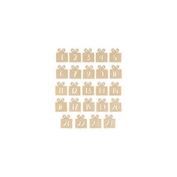 Set de 24  chiffres bois