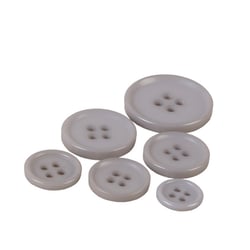 Bouton rond 4 trous classique gris
