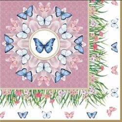 4 serviettes en papier découpage collage 33 cm Easy Life PARADE PRINTANNIERE