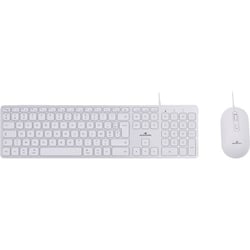 Pack clavier souris filaire BLUESTORK - Aluminium - BLU3760162053807 - Blanc - 0,78 kg