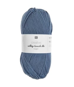 Fil à tricoter Creative Silky Touch Dk Vegan - 100gr - Rico Design 030 Bleu Jeans