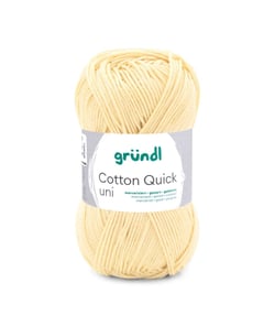 Fil à tricoter COTTON QUICK UNI - Gründl - PPSC - certifié Oeko-Tex 152 Jaune