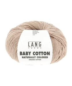 Pelote à tricoter BABY COTTON NATURALLY COLORED – Lang Yarns 07 Marron