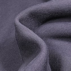 Tissu Sweat envers doudou uni Bleu marine