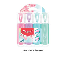 Etui de 4 surligneurs Classic Pastel - Fluo Pep's Maped