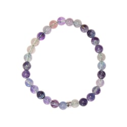 Bracelet Fluorite Perles rondes 6 mm - Omsaé