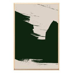 Tableau mural encadré abstraction noir intense 80x120 cm