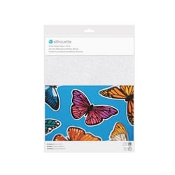 Feuilles adhésives scintillantes blanches imprimables