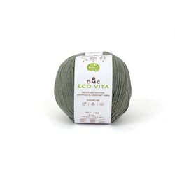 DMC - Fil Coton Recyclé Eco Vita 3mm 100g Tricot et Crochet Col. 118 gris