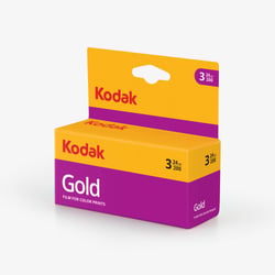 KODAK Pack 3 x Pellicule Kodak Gold Couleur 200 ISO - Format 135 - 35 mm -24 poses