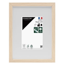 Cadre photo Wild brut 18x24 cm avec passe-partout 10x15 cm