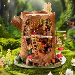 Puzzle 3D 275 pièces - Maison dans l'Arbre de Conte de Fées - Figure d'Art