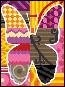Canevas antique Papipatch 40x50cm