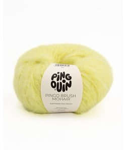 Pelote de Laine et Mohair à tricoter PINGO BRUSH MOHAIR - Phildar Anis Jaune