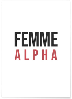 Affiche Femme Alpha | A3 : 29,7x42cm
