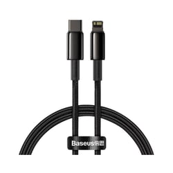 Baseus Câble de Charge et Transfert USB-C-Lightning 20W 1m Noir