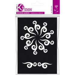 Ki-Sign - Pochoir adhésif Celtic Soleil 7x10 cm