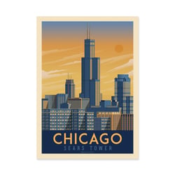 Affiche 50x70 cm - Chicago - Olahoop Travel Posters