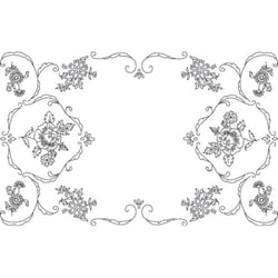 LUC - Napperon Ovale 40x60 cm 100% Coton Blanc Bordé Dentelle