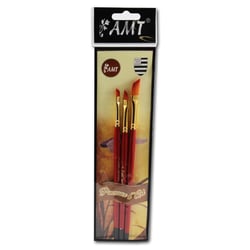 Lot De 3 Pinceaux D'Art - Biseauté N°2 - Biseauté N°4 - Biseauté N°6 - Amt
