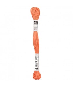 Fil à broder mouliné Uni - Rico Design 026 Orange