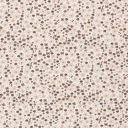 Tissu Jersey stretch fleurs Floriane sur fond Blanc