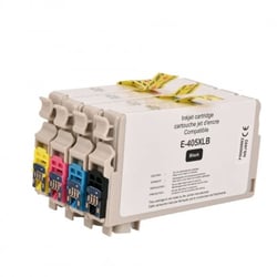 Cartouches d'encre - Compatible EPSON 405XL - Noir, bleu, rouge et jaune - Uprint