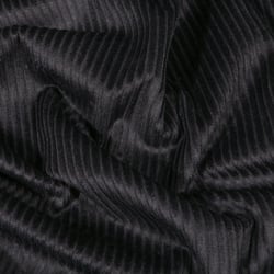 Tissu Velours côtelé uni Noir