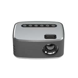 Projecteur LED Portable 400 Lumens HD Home Cinéma Supporte USB HDMI Argent YONIS