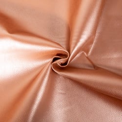 Tissu Simili cuir d'ameublementt uni Rose gold - Par 50 cm