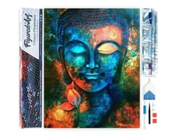 Diamond Painting Broderie Diamant Figured’Art 40x50cm toile entière roulée avec diamants carrés - Buddha