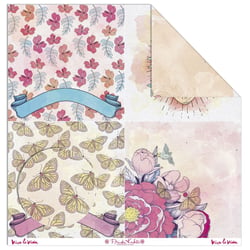 Papier créatif Frida Kahlo - fleurs et papillons