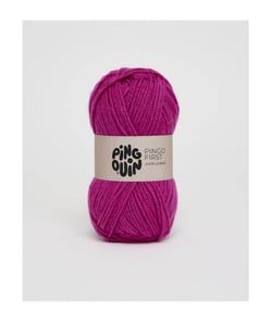 Fil à tricoter PINGO FIRST - Pingouin - certifié Oeko-Tex Fuchsia Rose