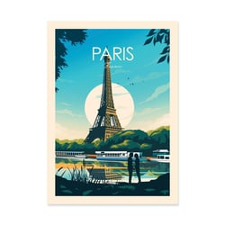 Affiche 30x40 cm - Paris - Studio Inception