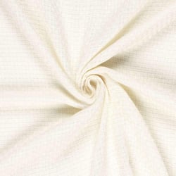 Tissu Tweed Charlotte uni Blanc cassé