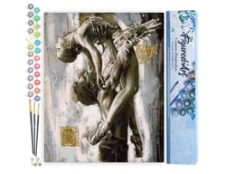 Peinture par Numéro Figured'Art - Danse Classique en couple - Kit de Loisir Créatif DIY Numéro d'Art Complet - 40x50cm sans châssis en bois