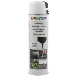 Spray de peinture - Blanc - Marquage craie - Repérage - Effaçable - 500ml