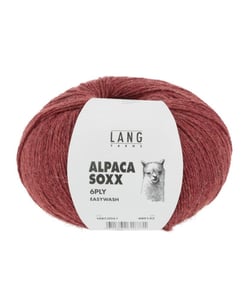 Pelote de laine Alpaca Soxx 6-PLY - 150GR - Lang Yarns 61 Rouge