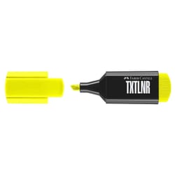 Surligneur mini - FABER-CASTELL - Jaune - Pointe biseautée 1, 2 et 5 mm