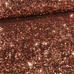 Tissu Sequins épais extensible Cuivre